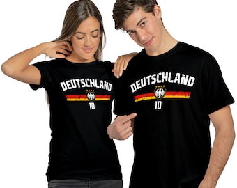 Germany T-Shirt Personalized World Cup EM T-Shirt Jersey Shirt with desired name + number gift for men women unisex for birthday