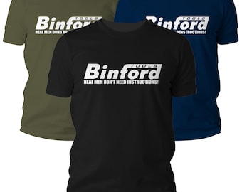 Binford Tools T-Shirt Kult Fun Heimwerker Schreiner Handwerker Geschenk Herren Damen Unisex Werkzeug Retro TV Fan Humor