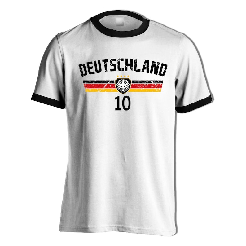 Germany T-shirt with flag for men women with eagle and desired name & number jersey gift birthday Christmas fan T-shirt football W/S