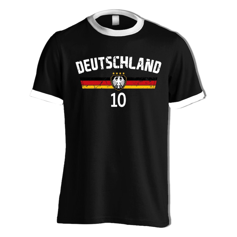 Germany T-shirt with flag for men women with eagle and desired name & number jersey gift birthday Christmas fan T-shirt football S/W