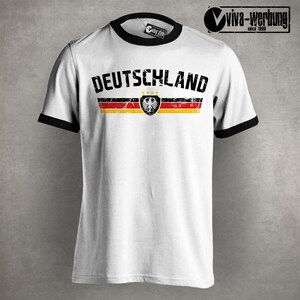 Germany T-shirt with flag for men women with eagle and desired name & number jersey gift birthday Christmas fan T-shirt football image 9