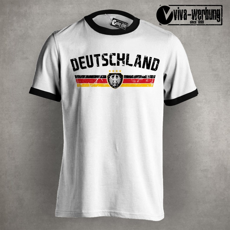Germany T-shirt with flag for men women with eagle and desired name & number jersey gift birthday Christmas fan T-shirt football image 9