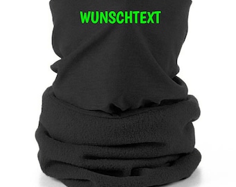 Schlauchschal mit Wunschtext für Männer und Frauen Vereine Firmen Geschenk zum Geburtstag Weihnachten Jahrestag  Warm Winter Schal