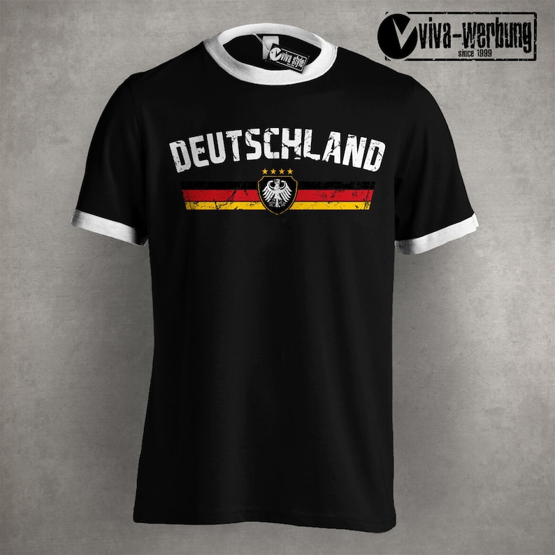 Germany T-shirt with flag for men women with eagle and desired name & number jersey gift birthday Christmas fan T-shirt football image 10