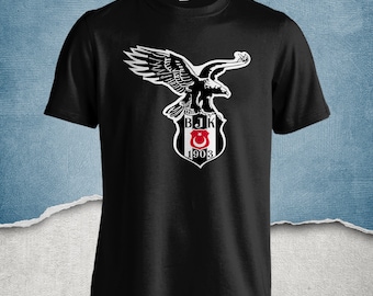 Besiktas T-shirt für Damen Herren kara kartal shirt sampiyon carsi bjk siyah beyaz istanbul Geburtstag Geschenk für Mädchen und Jungen BJK