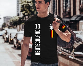 Deutschland WM 2026 Fußball Fan T-Shirt Trikot Herren & Damen | White Edition Fan Shirt | Fußball Weltmeisterschaft WM 2026
