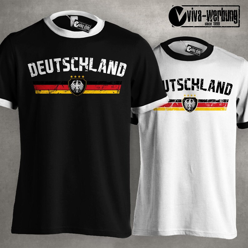 Germany T-shirt with flag for men women with eagle and desired name & number jersey gift birthday Christmas fan T-shirt football image 8