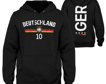 Germany Hoodie with Flag - Pullover for Men and Women - Top Quality - Germany Gift for Birthdays, Christmas, Anniversaries, World Cup