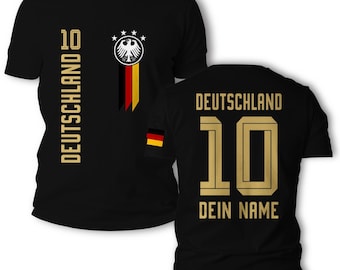 Deutschland WM 2026 Fußball Fan T-Shirt Gold Edition – Stylisches Fan Shirt für Mädchen & Jungen Geschenk