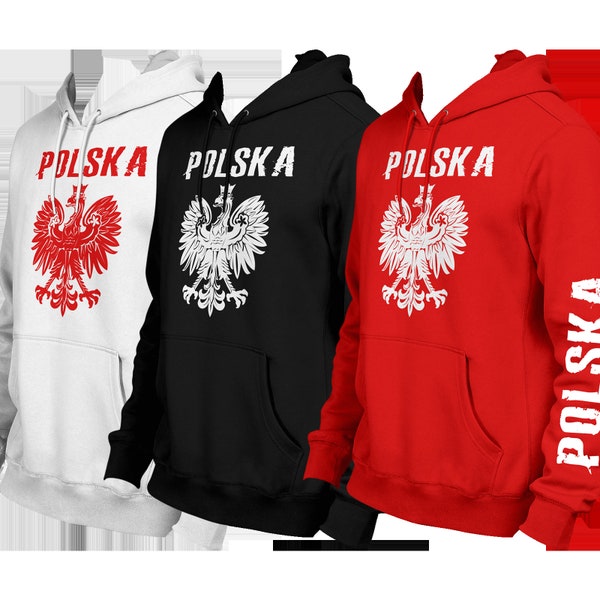 Polska Poland Hoodie Sweater Gift Top Quality Hoodie Polish Eagle