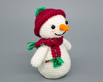 Schneemann - Amigurumi - Häkelanleitung - Deutsch - Häkeln Winter Weihnachten