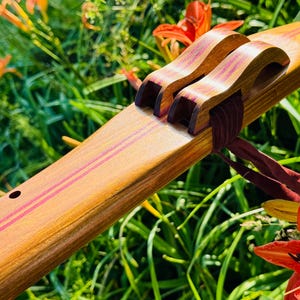 Native Americans Double flute Iron wood F# 440Hz