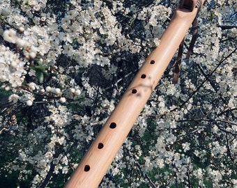 Native Red cedar Bass flute B 432Hz