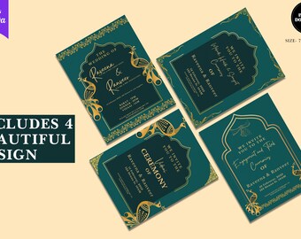 Canva Indian Wedding Invitation - Etsy UK