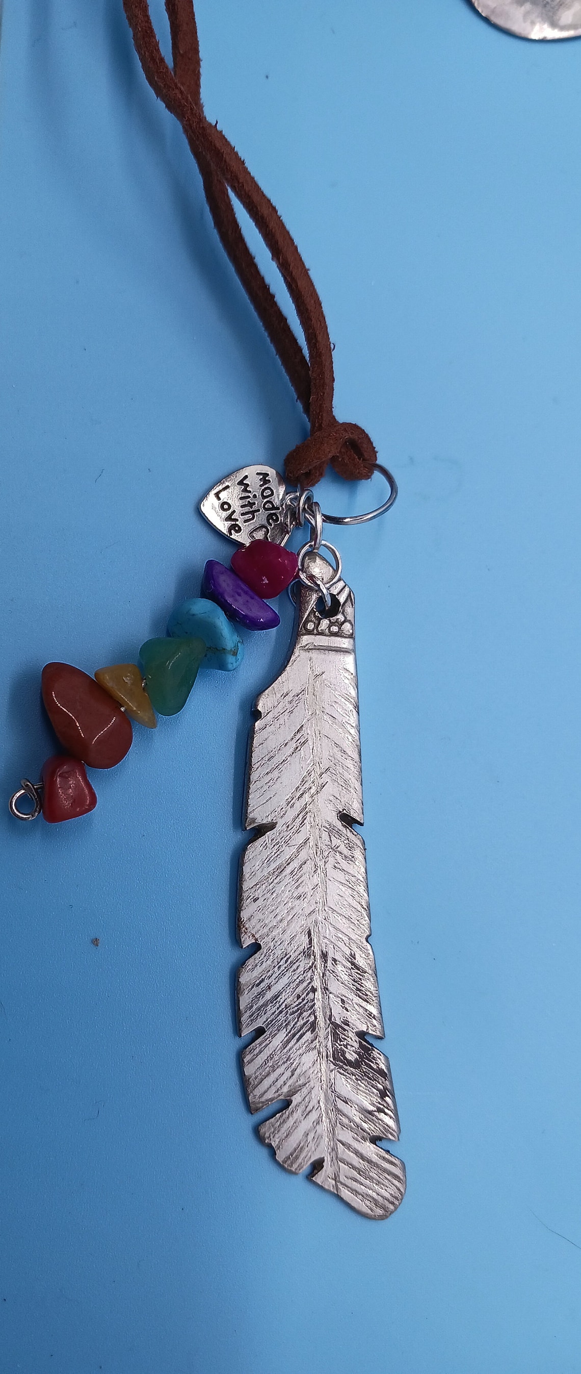 Antique Silverplate Jam Knife Feather Pendant Etsy