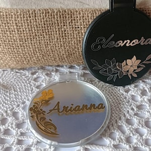 Specchietti personalizzati/Regalo matrimonio/ Regalo Damigella d'onore/
