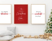 Christmas bundle printables Christmas decor Christmas art Printable wall art