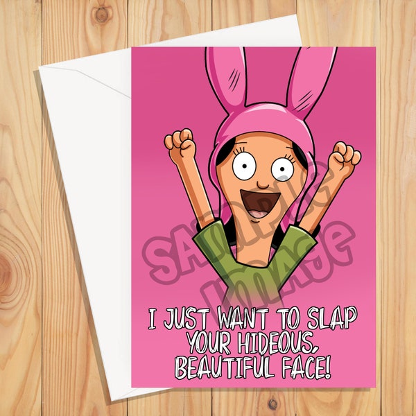 Printable Birthday Card Bobs Burgers Etsy