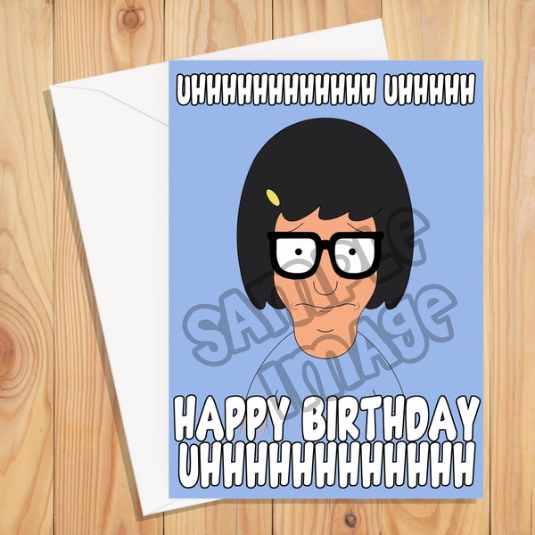 Printable Birthday Card Bobs Burgers Etsy