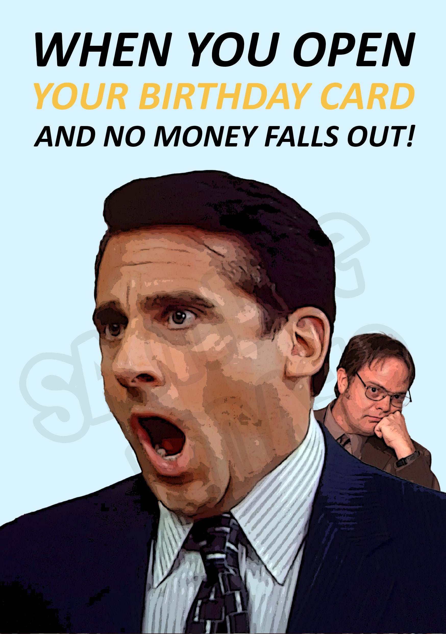 Printable the Office Michael Scott Birthday Cards for Her - Etsy