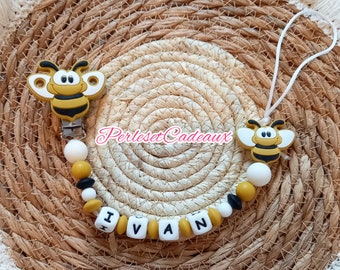 Abeja Chupetero Personalizado Abeja Silicona