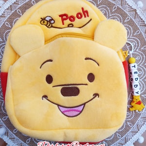 Winnie ourson Sac à Dos Personnalisé Peluche . Sac pour la crèche ou la maternelle. École. Cartable