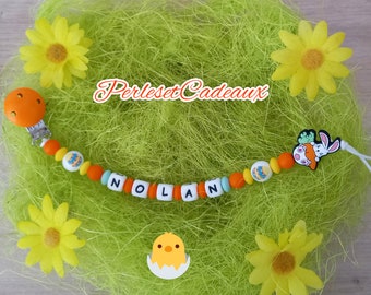 Easter - New for Easter Pacifier Attachment Easter personalized silicone baby birth gift (mum or not)