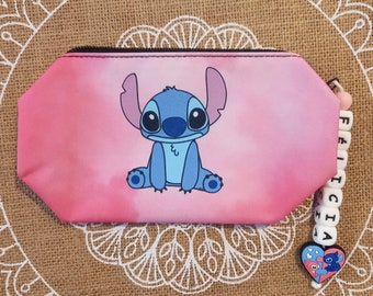Personalized pink pencil case. Back to school. School. Case