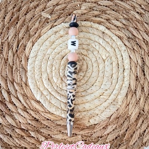Cute Panther Pen with Initial. Personalized Pen. Thank You Teacher Gift