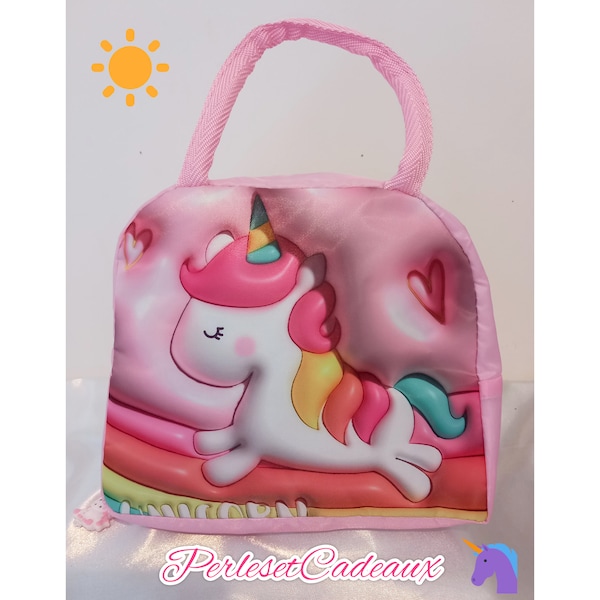 Sac à Pique-Nique Isotherme Personnalisé Licorne effet 3D