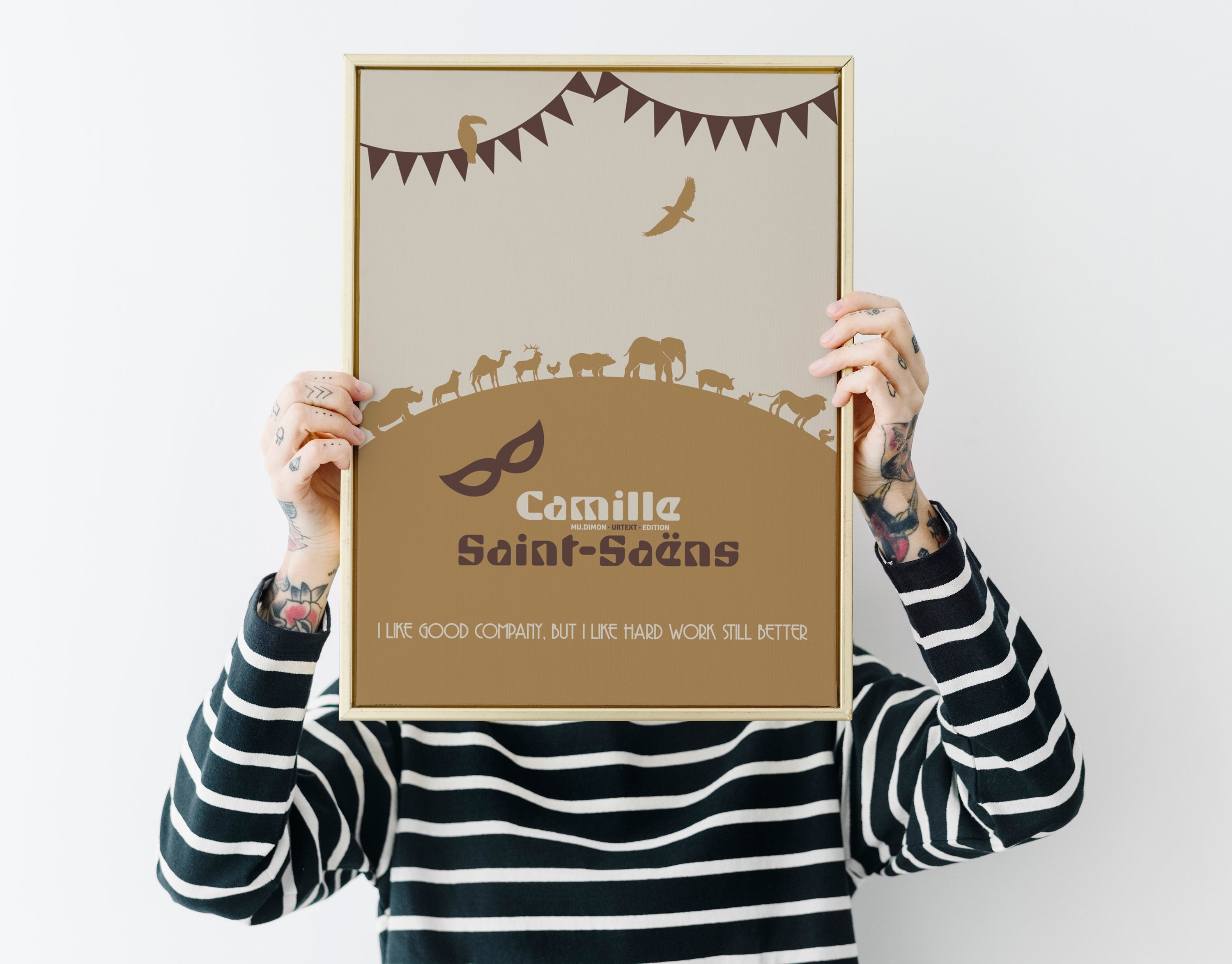 Camille Saint-Saëns - composer Poster for Sale by fortissimotees