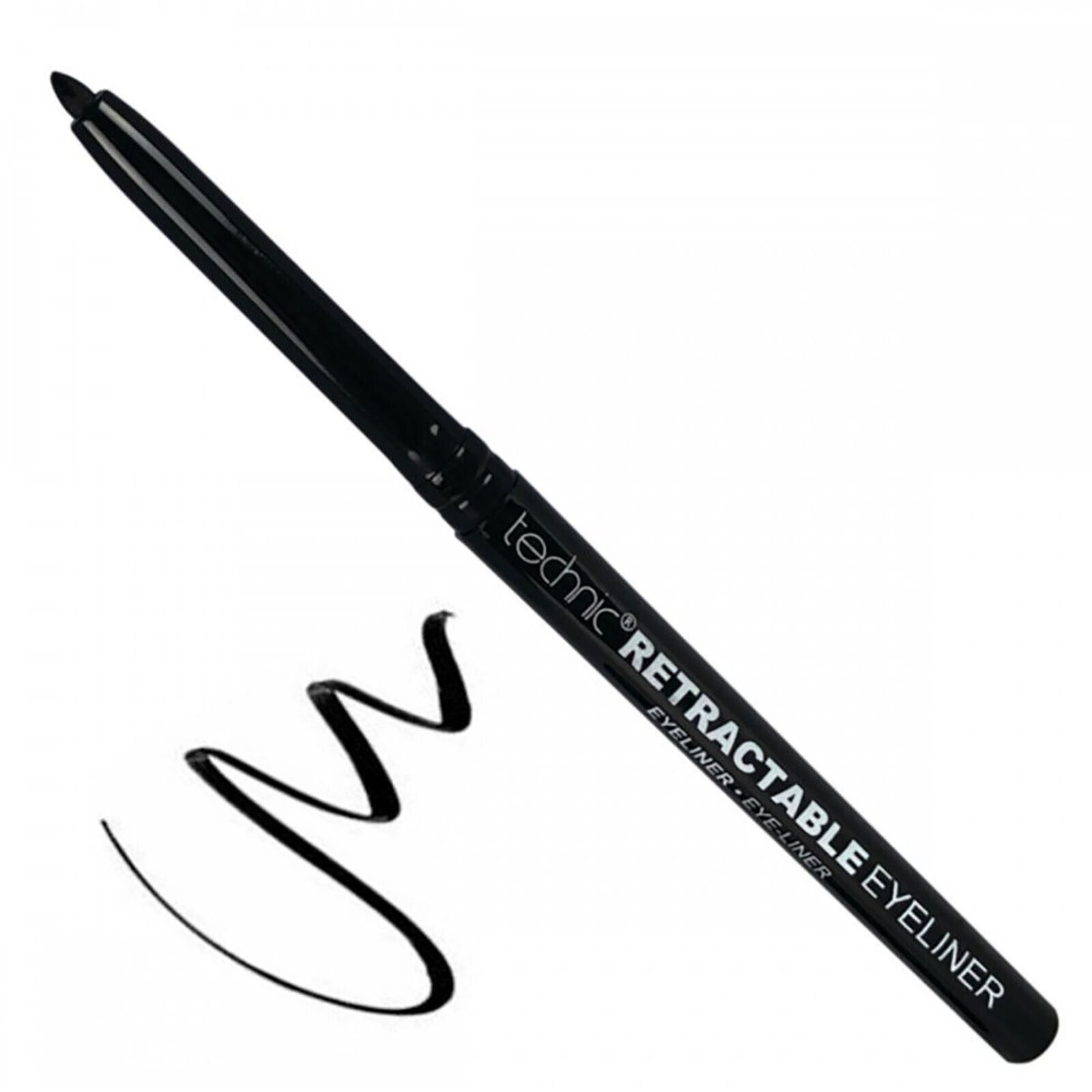 Technic Black Eyeliner Twist up Retractable Pencil Black Kohl Eyeliner