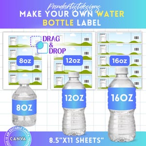 16.9 Oz Water Bottle - Etsy