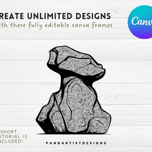 Fill Your Own Stone With Photos on CANVA With Commercial Use Allowed ...