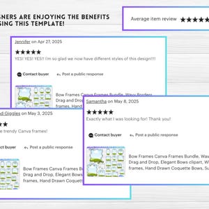 Paquete de marcos de lazos Canva, bordes ondulados, arrastrar y soltar, imágenes prediseñadas de lazos elegantes, marcos extravagantes, lazos coquetos dibujados a mano, sublimación imagen 4