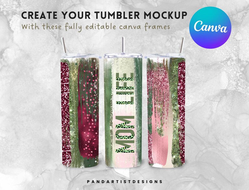 Make Your Own TUMBLER Wraps Design on Canva With Drag and Drop Etsy