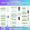 Tumbler Wrap Canva Template, 40oz Tumbler, 20oz Skinny, 11oz Mug, Libbey Can Glass, Strata Cup, Venti Cold Cup, Acrylic 24oz, Mega Bundle