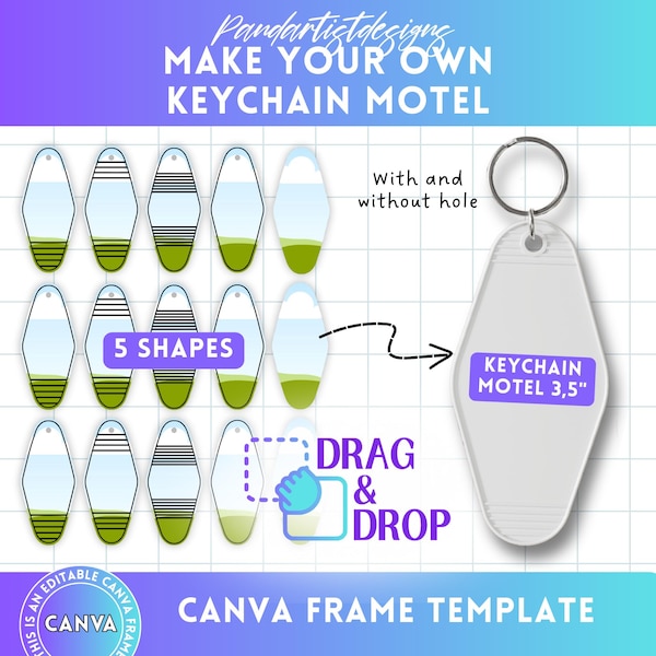 Key Ring Template - Etsy UK