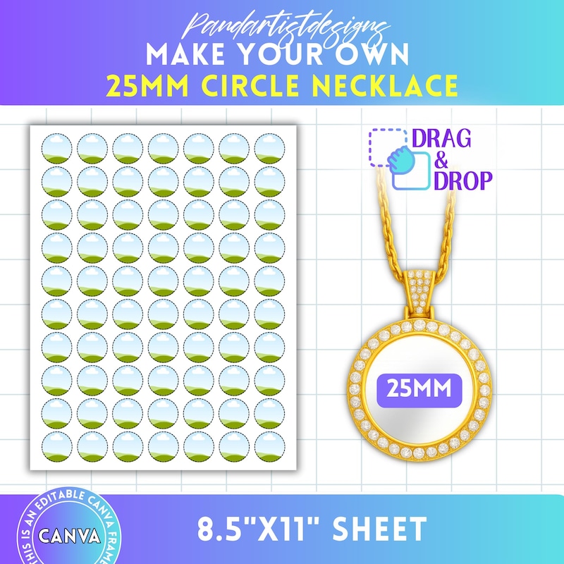 Circle Chain Necklace - Etsy