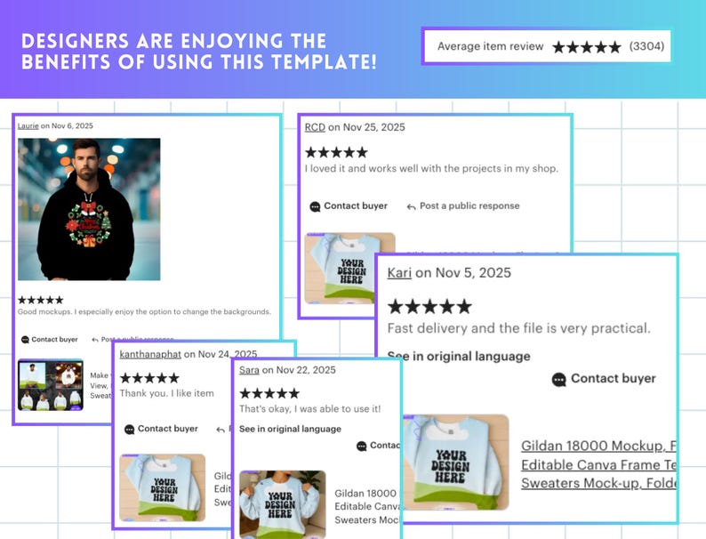 Gildan 18000 Mockup, Flat Lay Sweatshirt Mockup, Editable Canva Frame Template, Create Unlimited Sweaters Mock-up, Folded Sweatshirt Mock-up image 5