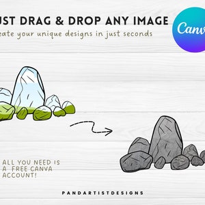 Fill Your Own Stone With Photos on CANVA With Commercial Use Allowed ...