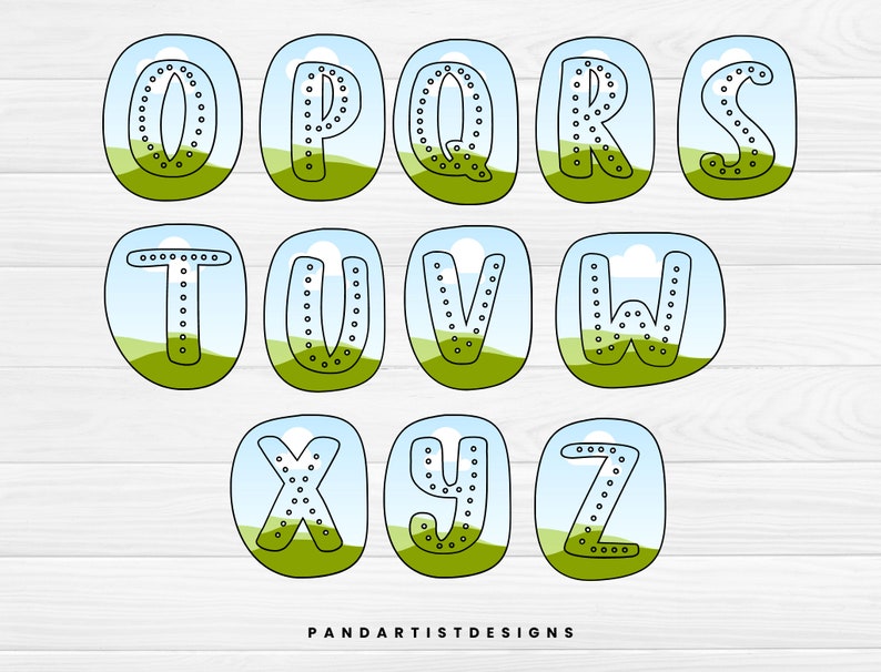 Fill your own Dalmatian Dots Letters & Number - Canva Frame - Drag and Drop - Sublimation Design Digital Alphabet Png Doodle Dalmatian Spots image 4