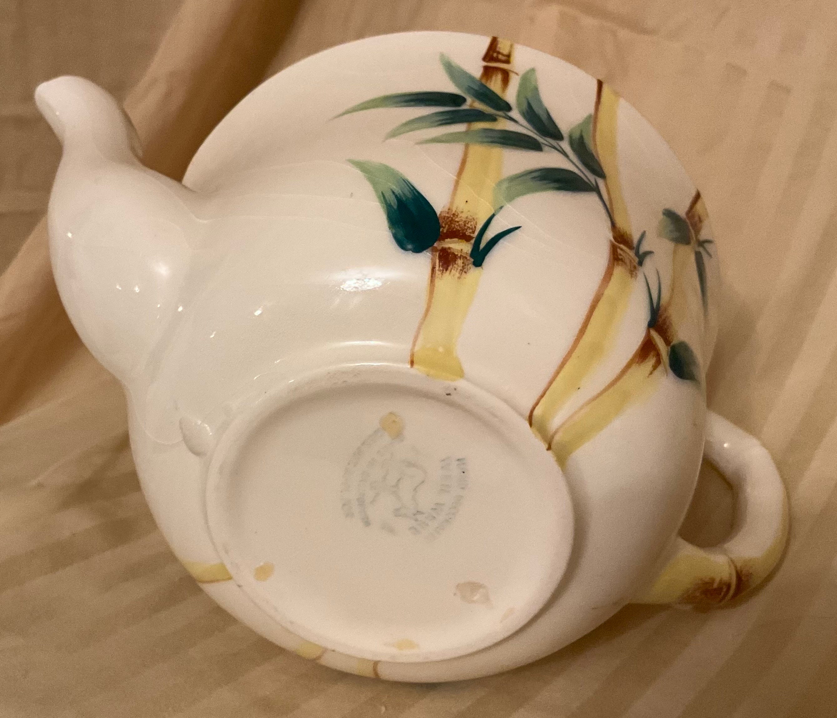 Weil Ware Malay Bamboo Pink Teapot Etsy