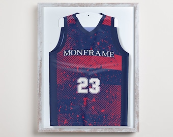 Jersey frame met draaideur | Objectframe vintage voor truien, uniformen, t-shirts met hangerhanger