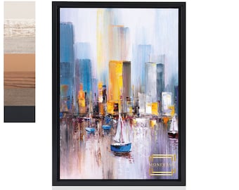 Floating Frame Black | Canvas frames with levitation effect without glass in all sizes