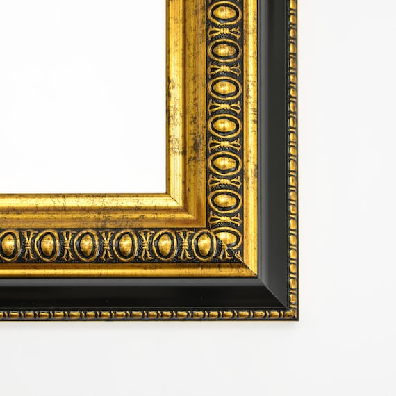 Real Wood Frame Goldblack High Quality Wooden Frame LUXOR in Etsy