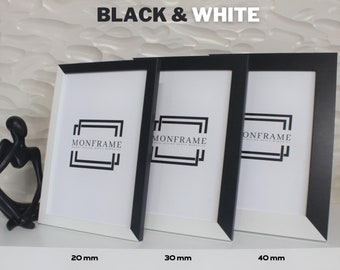 Cornice in bianco e nero per un'elegante decorazione murale: il regalo perfetto!