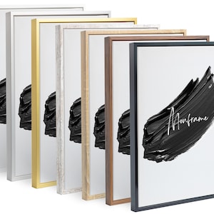 Shadow gap frame for canvas pictures on stretcher frames - empty frame without glass and back panel - 40x50 50x70 60x80 80x100