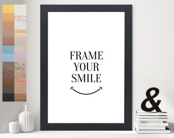 Handmade picture frame MODERN black, photo frame for wall art, frame in various. Sizes and colours