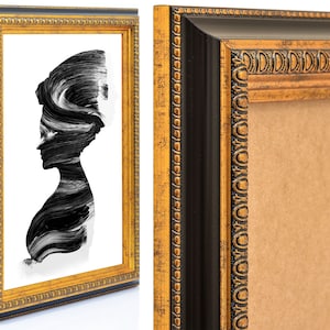 High-quality LUXOR picture frames in opulent baroque style as stylish wall decoration 40x60 50x70 60x80 A3 A2 image 1